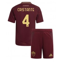 Echipament fotbal AS Roma Bryan Cristante #4 Tricou Acasa 2024-25 pentru copii maneca scurta (+ Pantaloni scurti)